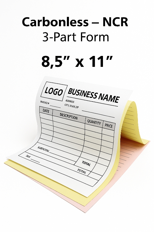 3 part carbonless form