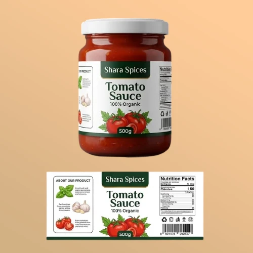 Product jar labeling to show ingredient