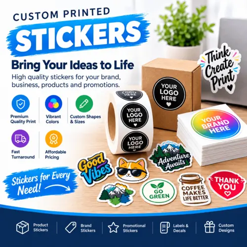 Business promotional stickers