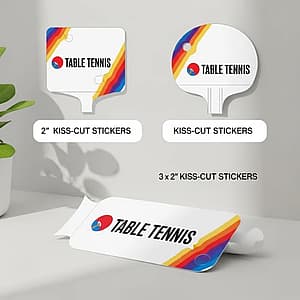 Easy-peel kiss cut sticker sheet