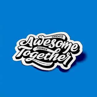 Custom shape waterproof vinyl die-cut sticker